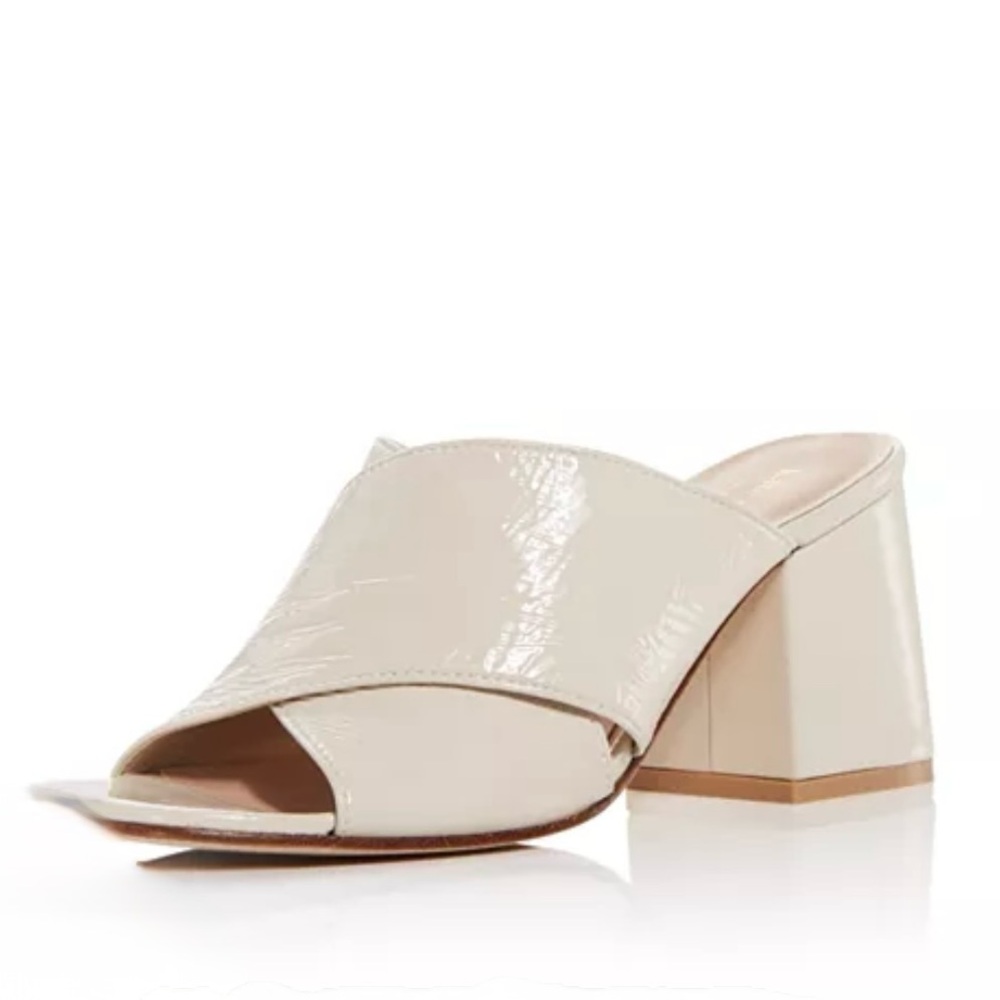 Kate Spade Venus Block Heel Patent Leather Mules Heels